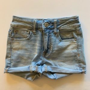 American Eagle light wash jean shorts